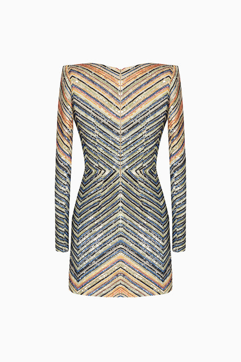 Inlaid Jacket Dress
